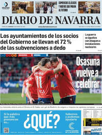 Portada Diario de Navarra 2026-03-22