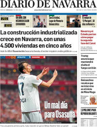 Portada Diario de Navarra 2026-04-22