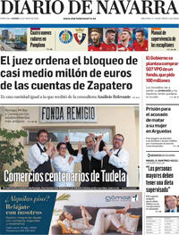 Portada Diario de Navarra 2026-05-22