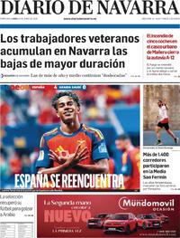 Portada Diario de Navarra 2026-06-22