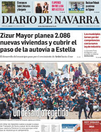 Portada Diario de Navarra 2026-08-22