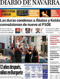 Portada Diario de Navarra 2026-06-23