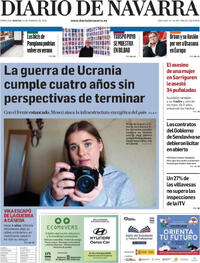 Portada Diario de Navarra 2026-02-24