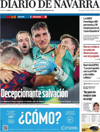 Portada Diario de Navarra 2026-05-24