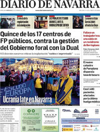 Portada Diario de Navarra 2026-02-25