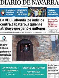 Portada Diario de Navarra 2026-05-25
