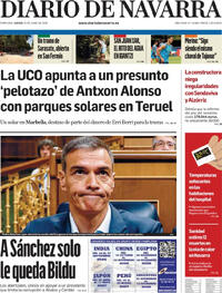 Portada Diario de Navarra 2026-06-25