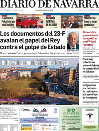 Portada Diario de Navarra 2026-02-26