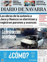 Portada Diario de Navarra 2026-07-26