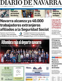 Portada Diario de Navarra 2026-02-27
