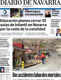 Portada Diario de Navarra 2026-03-27