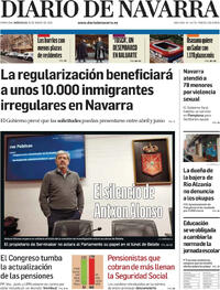 Portada Diario de Navarra 2026-01-28