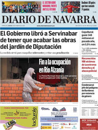 Portada Diario de Navarra 2026-02-28