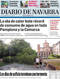 Portada Diario de Navarra 2026-06-28