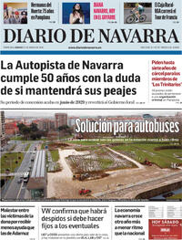 Portada Diario de Navarra 2026-01-31