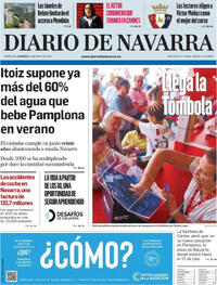 Portada Diario de Navarra 2026-05-31