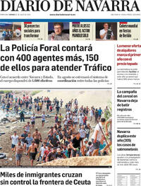Portada Diario de Navarra 2026-07-31
