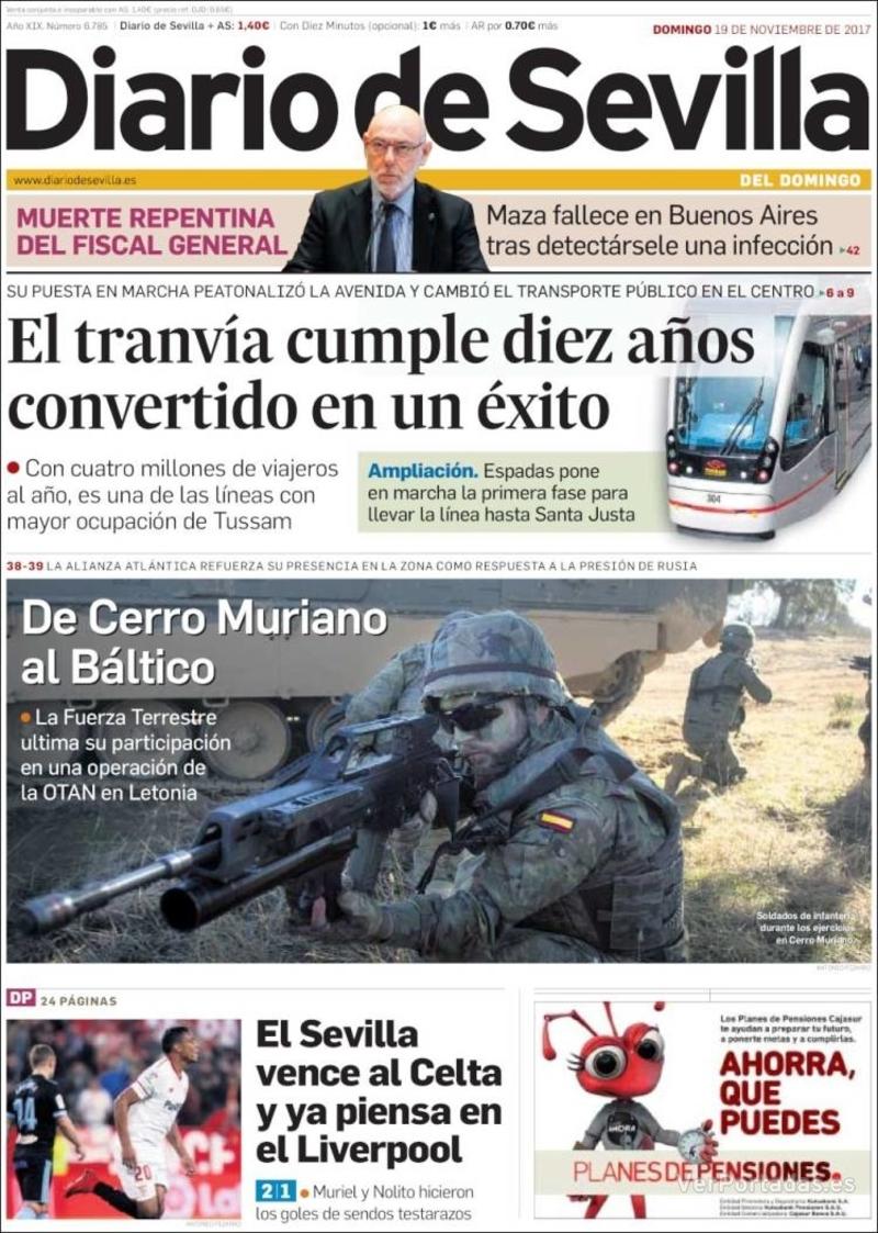 Portada La Voz de Galicia 2017-11-19