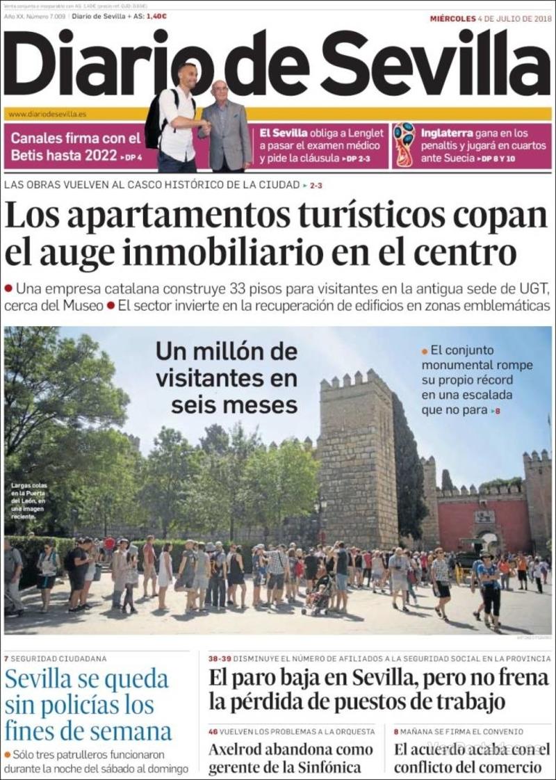 Portada La Voz de Galicia 2018-07-04