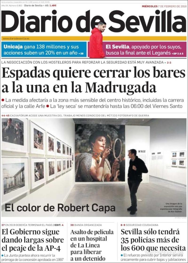 Portada La Voz de Galicia 2018-02-07