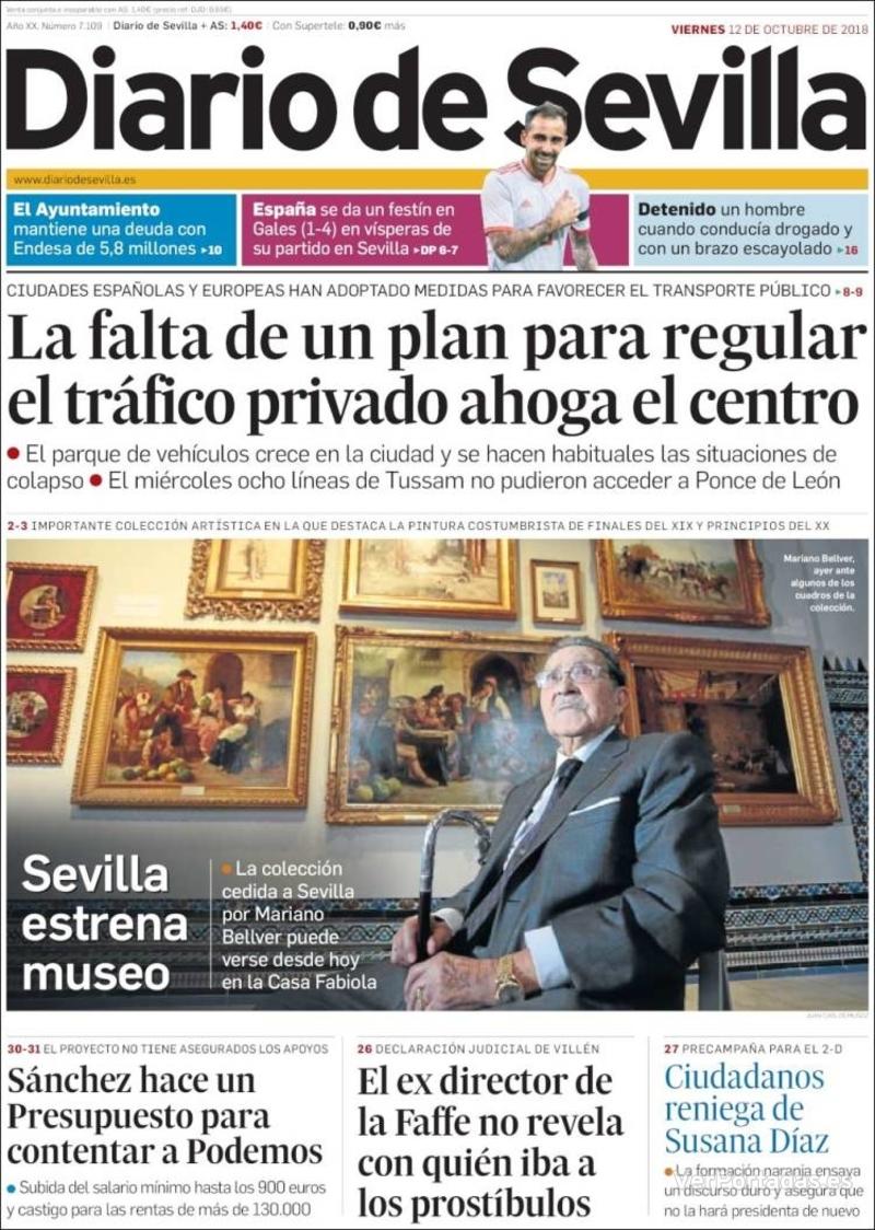 Portada Diario de Sevilla 2018-10-13