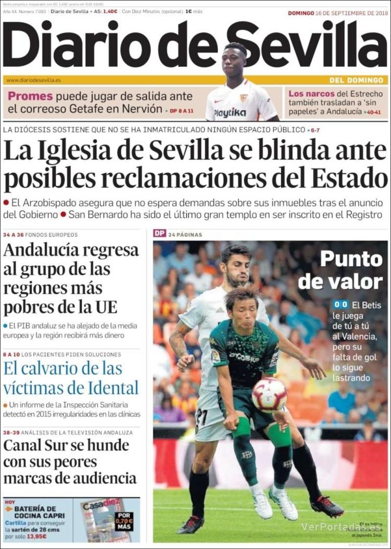 Portada La Voz de Galicia 2018-09-16