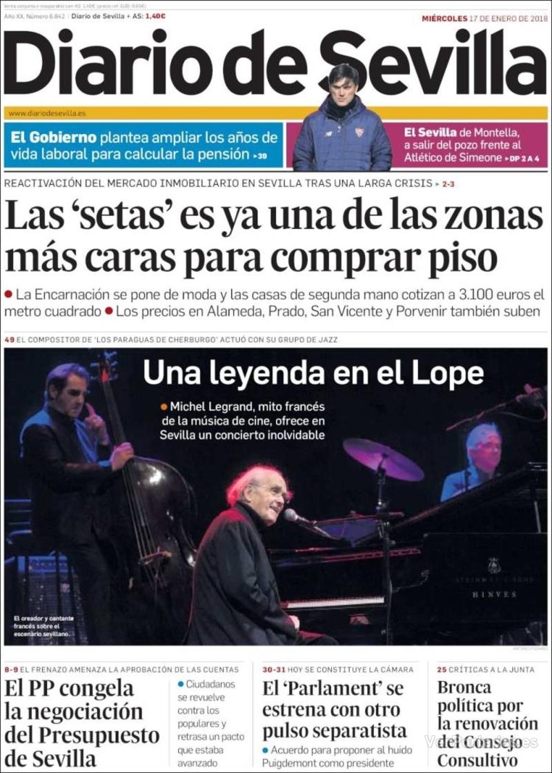 Portada La Voz de Galicia 2018-01-17