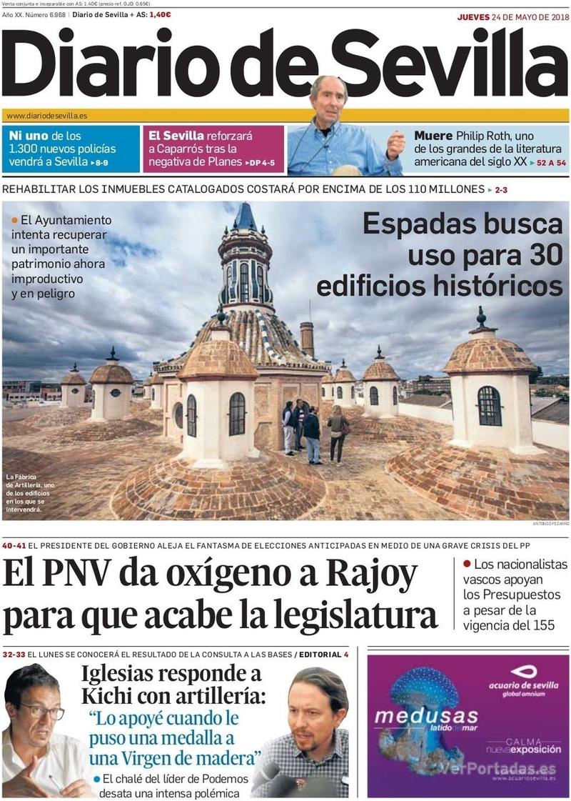Portada La Voz de Galicia 2018-05-24