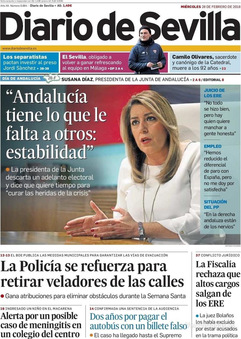 Portada La Voz de Galicia 2018-02-28