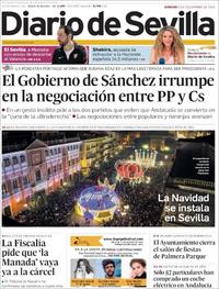 Portada Diario de Sevilla 2018-12-08