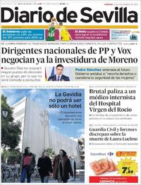Portada Diario de Sevilla 2018-12-29