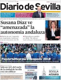 Portada Diario de Sevilla 2018-12-31
