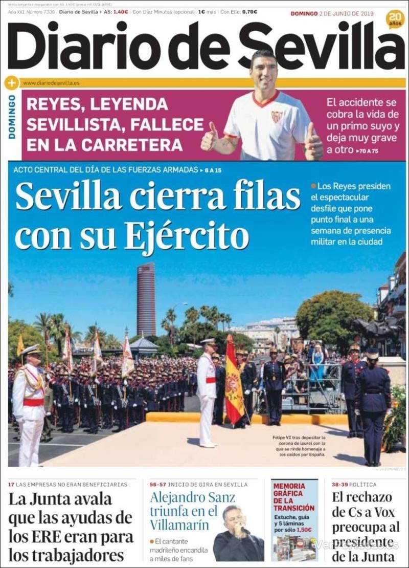 Portada Diario de Sevilla 2019-06-03