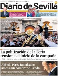 Portada Diario de Sevilla 2019-05-11