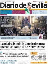 Portada Diario de Sevilla 2019-04-17