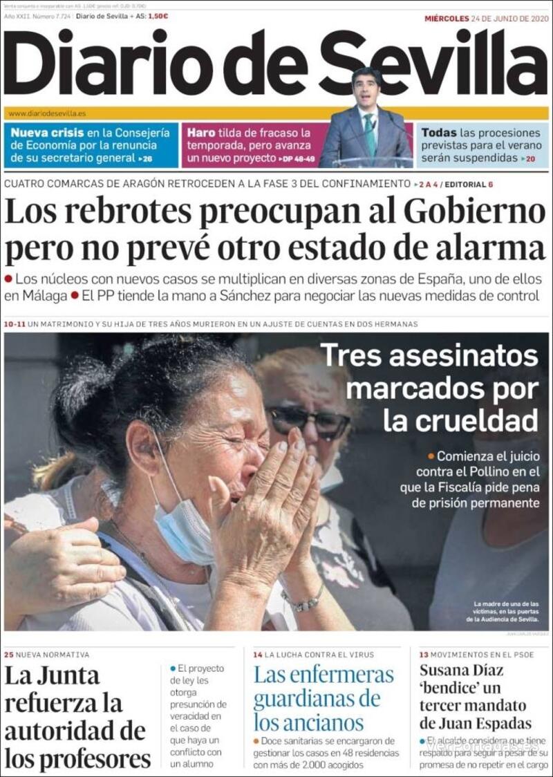 Portada Diario de Sevilla 2020-06-25