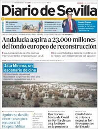 Portada Diario de Sevilla 2020-08-02
