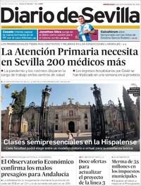 Portada Diario de Sevilla 2020-09-09
