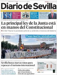 Portada Diario de Sevilla 2020-06-14