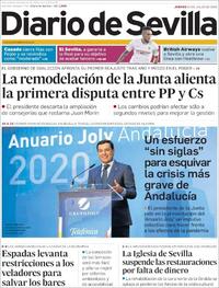 Portada Diario de Sevilla 2020-07-16