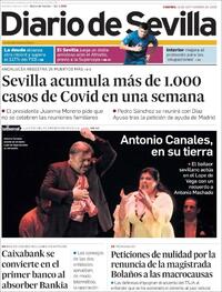 Portada Diario de Sevilla 2020-09-18