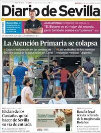 Portada Diario de Sevilla 2020-09-20