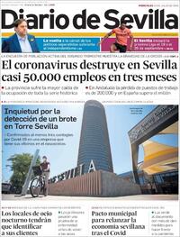 Portada Diario de Sevilla 2020-07-29