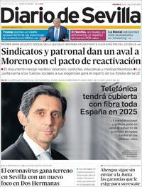 Portada Diario de Sevilla 2020-07-31
