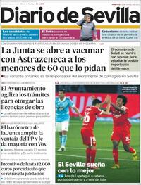Portada Diario de Sevilla 2021-04-13