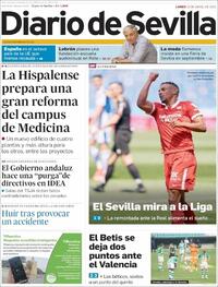 Portada Diario de Sevilla 2021-04-19