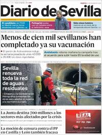 Portada Diario de Sevilla 2021-03-23