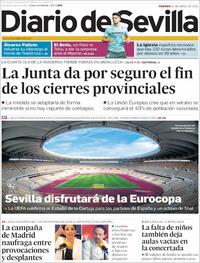 Portada Diario de Sevilla 2021-04-24