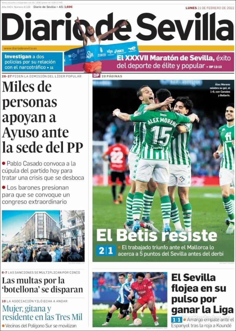 Portada La Voz de Galicia 2022-02-21