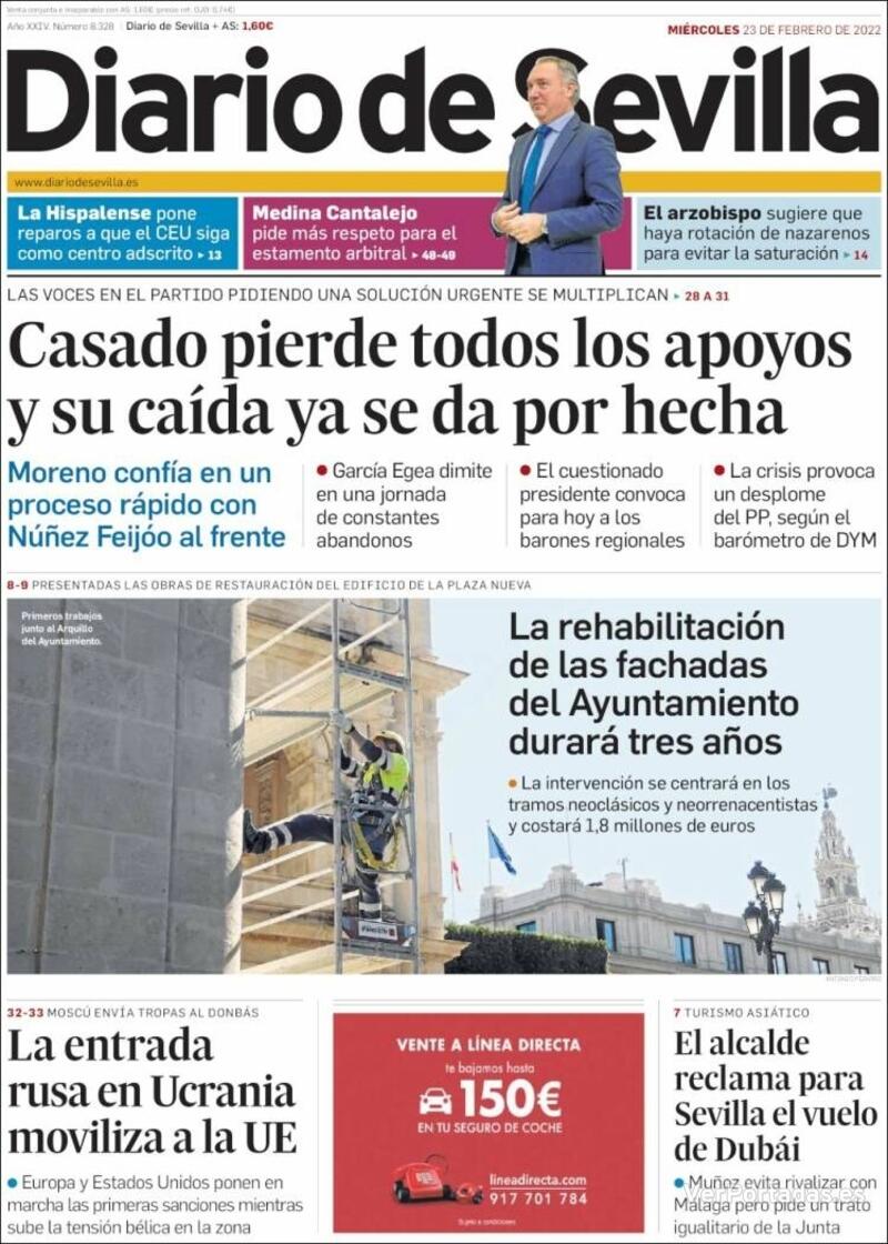 Portada La Voz de Galicia 2022-02-23